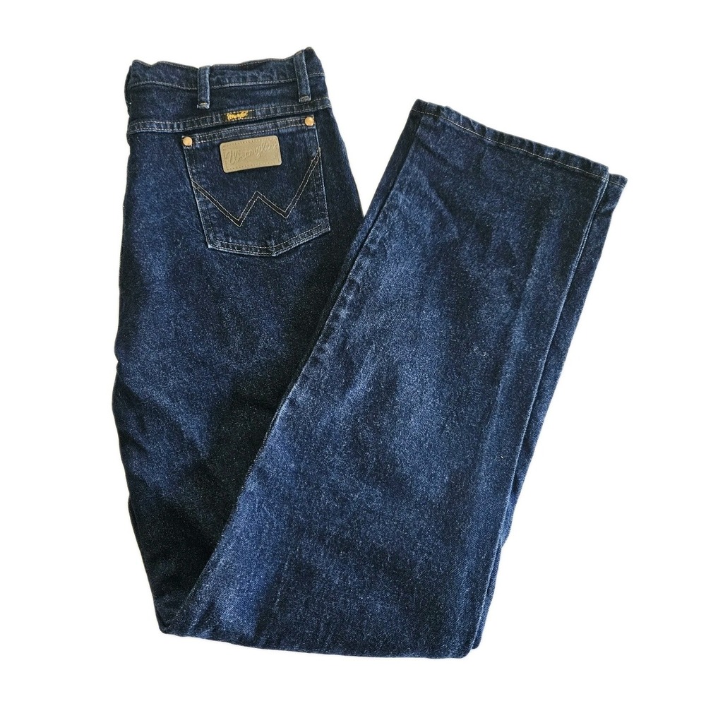 Wrangler Cowboy Cut Jeans Slim Fit Men's Size 35x36 Denim Blue Medium Wash